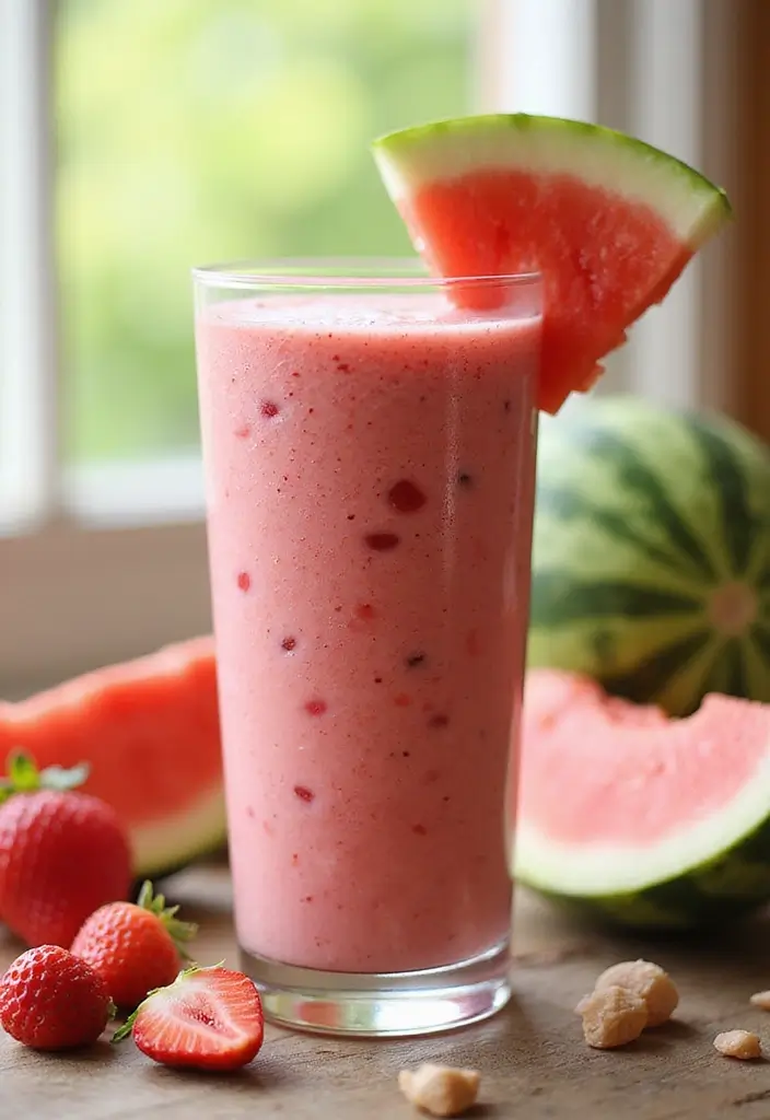 28 Protein Smoothie Recipes Without Powder Using Real Food Ingredients 123 28 Protein Smoothie Recipes Without Powder Using Real Food Ingredients - 23. Melon Berries Smoothie