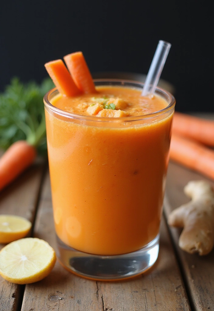 28 Protein Smoothie Recipes Without Powder Using Real Food Ingredients 149 28 Protein Smoothie Recipes Without Powder Using Real Food Ingredients - 27. Carrot Ginger Smoothie