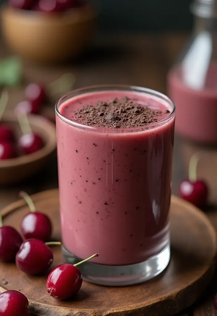 28 Protein Smoothie Recipes Without Powder Using Real Food Ingredients 30 28 Protein Smoothie Recipes Without Powder Using Real Food Ingredients - 6. Cocoa Cherry Protein Smoothie