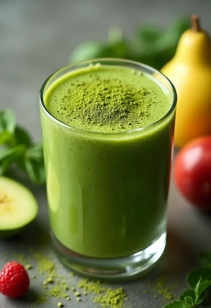 29 Banana Apple Smoothie Recipes for Quick Morning Energy 69 29 Banana Apple Smoothie Recipes for Quick Morning Energy - 11. Matcha Banana Apple Smoothie