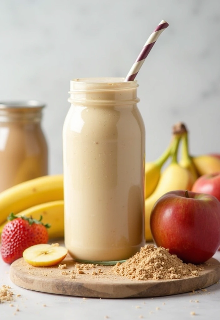 29 Banana Apple Smoothie Recipes for Quick Morning Energy 79 29 Banana Apple Smoothie Recipes for Quick Morning Energy - 13. Protein-Packed Banana Apple Smoothie