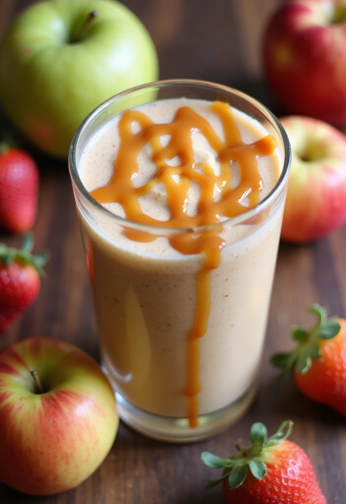 29 Banana Apple Smoothie Recipes for Quick Morning Energy 115 29 Banana Apple Smoothie Recipes for Quick Morning Energy - 19. Caramel Apple Banana Smoothie