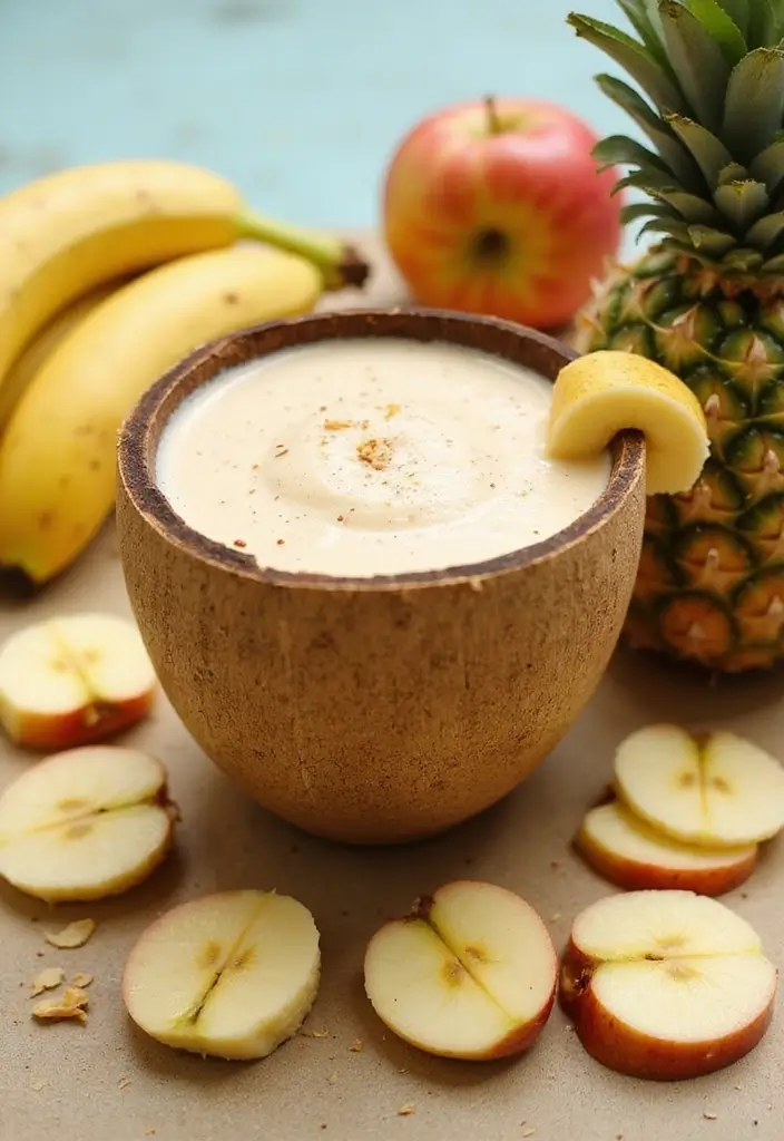 29 Banana Apple Smoothie Recipes for Quick Morning Energy 27 29 Banana Apple Smoothie Recipes for Quick Morning Energy - 5. Tropical Banana Apple Smoothie