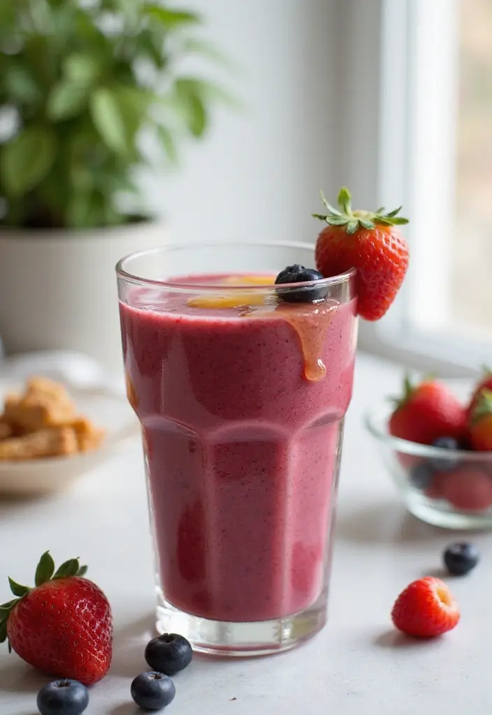 29 Berry Protein Smoothie Recipes for Antioxidant Power 128 29 Berry Protein Smoothie Recipes for Antioxidant Power - 20. Berry Protein Smoothie with Honey