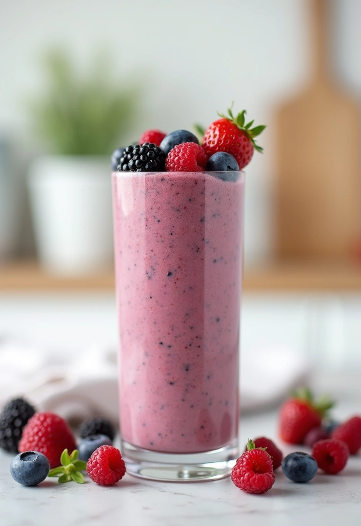 29 Berry Protein Smoothie Recipes for Antioxidant Power 140 29 Berry Protein Smoothie Recipes for Antioxidant Power - 22. Berry Protein Smoothie with Greek Yogurt
