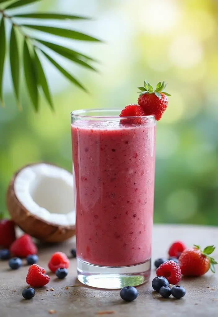 29 Berry Protein Smoothie Recipes for Antioxidant Power 154 29 Berry Protein Smoothie Recipes for Antioxidant Power - 24. Berry Protein Smoothie with Coconut Water