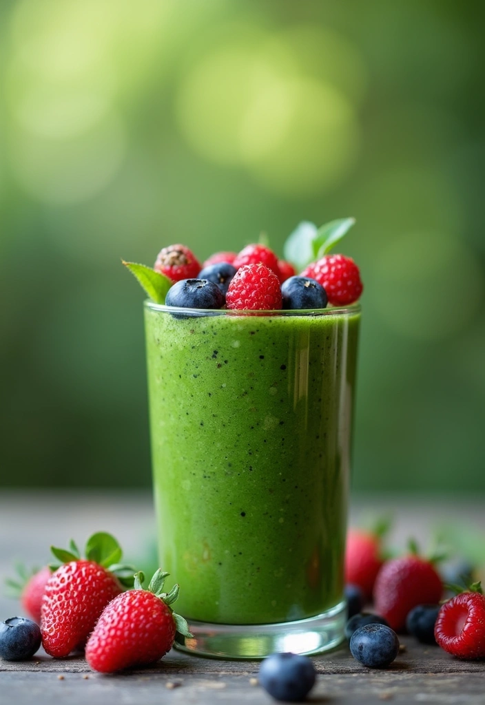 29 Berry Protein Smoothie Recipes for Antioxidant Power 175 29 Berry Protein Smoothie Recipes for Antioxidant Power - 27. Berry Protein Smoothie with Spirulina
