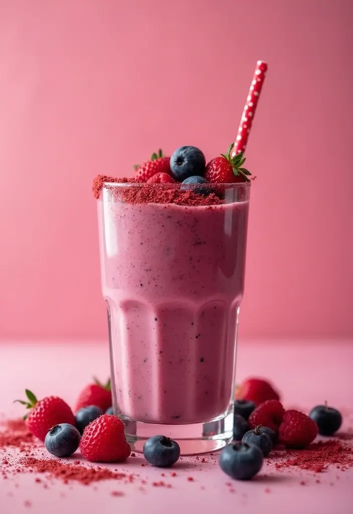29 Berry Protein Smoothie Recipes for Antioxidant Power 182 29 Berry Protein Smoothie Recipes for Antioxidant Power - 28. Berry Protein Smoothie with Protein Powder Blend