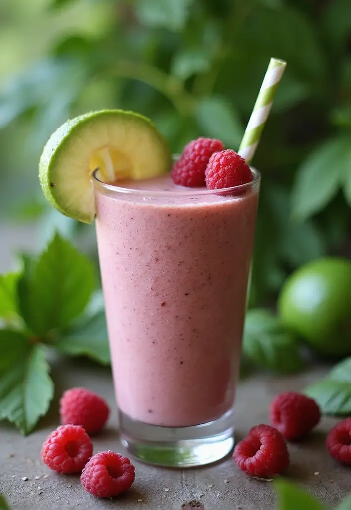 29 Berry Protein Smoothie Recipes for Antioxidant Power 41 29 Berry Protein Smoothie Recipes for Antioxidant Power - 7. Raspberry Avocado Protein Smoothie