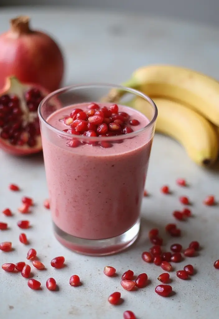 29 Easy Fruit Smoothie Recipes You Can Make in Under 5 Minutes 60 29 Easy Fruit Smoothie Recipes You Can Make in Under 5 Minutes - 10. Pomegranate & Banana Smoothie