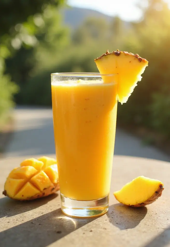 29 Easy Fruit Smoothie Recipes You Can Make in Under 5 Minutes 6 29 Easy Fruit Smoothie Recipes You Can Make in Under 5 Minutes - 2. Mango Pineapple Bliss
