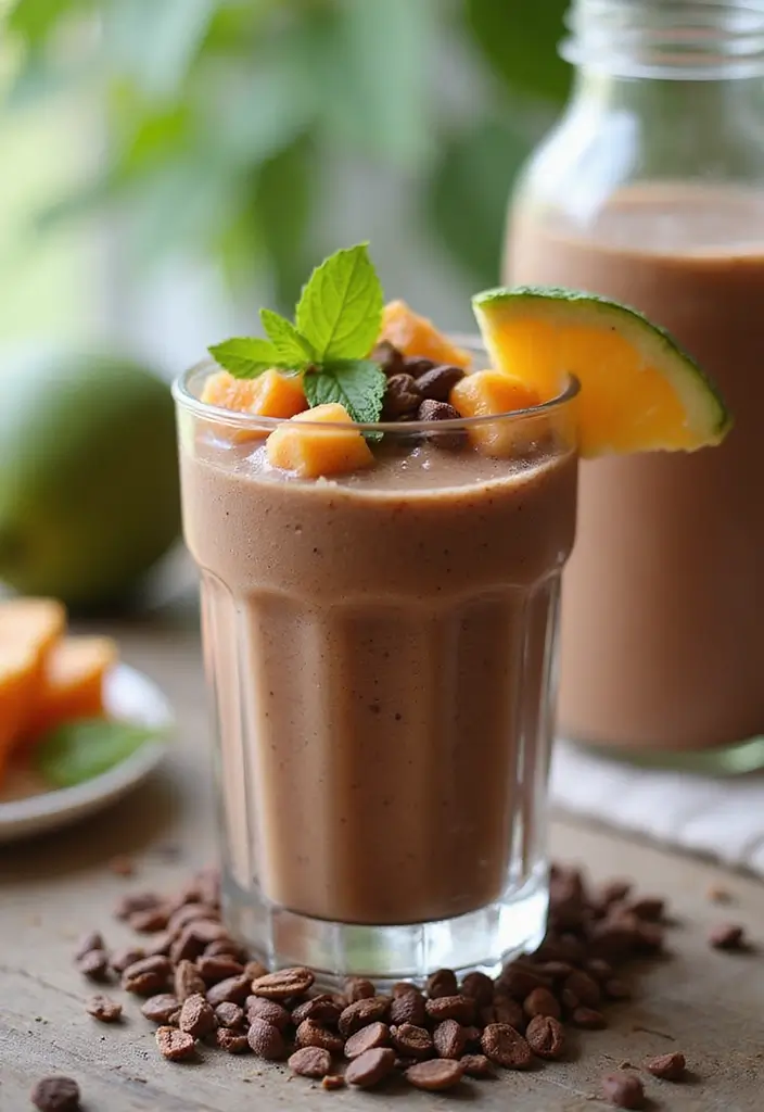 29 Easy Fruit Smoothie Recipes You Can Make in Under 5 Minutes 178 29 Easy Fruit Smoothie Recipes You Can Make in Under 5 Minutes - 28. Tropical Cacao Smoothie