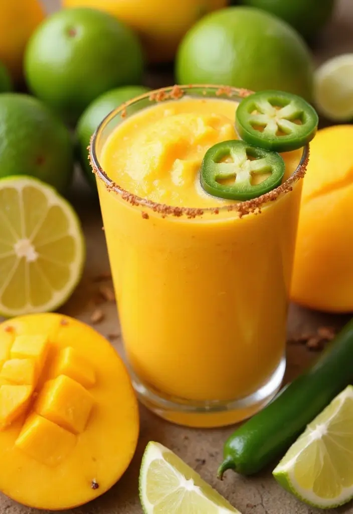 29 Fruit Smoothie Recipes with Yogurt for a Refreshing Energy Boost 167 29 Fruit Smoothie Recipes with Yogurt for a Refreshing Energy Boost - 26. Spicy Mango Salsa Smoothie