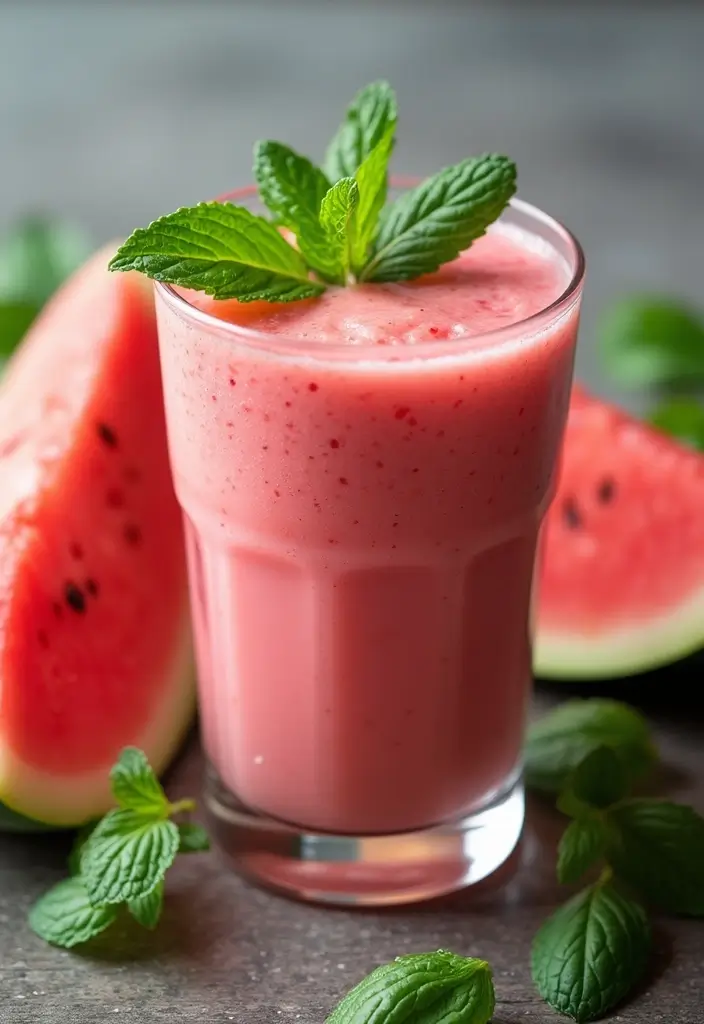 29 Fruit Smoothie Recipes with Yogurt for a Refreshing Energy Boost 48 29 Fruit Smoothie Recipes with Yogurt for a Refreshing Energy Boost - 8. Refreshing Watermelon Yogurt Smoothie