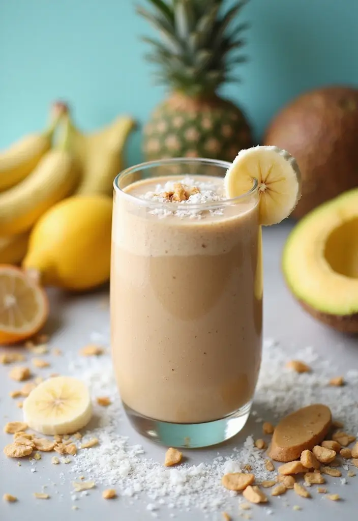29 Peanut Butter Protein Smoothie Recipes for Post-Workout Fuel 64 29 Peanut Butter Protein Smoothie Recipes for Post-Workout Fuel - 10. Peanut Butter Coconut Smoothie