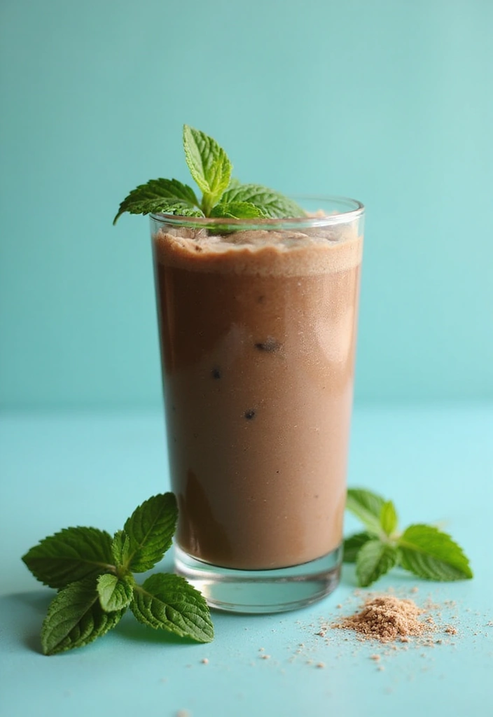 29 Peanut Butter Protein Smoothie Recipes for Post-Workout Fuel 116 29 Peanut Butter Protein Smoothie Recipes for Post-Workout Fuel - 18. Peanut Butter Chocolate Mint Smoothie
