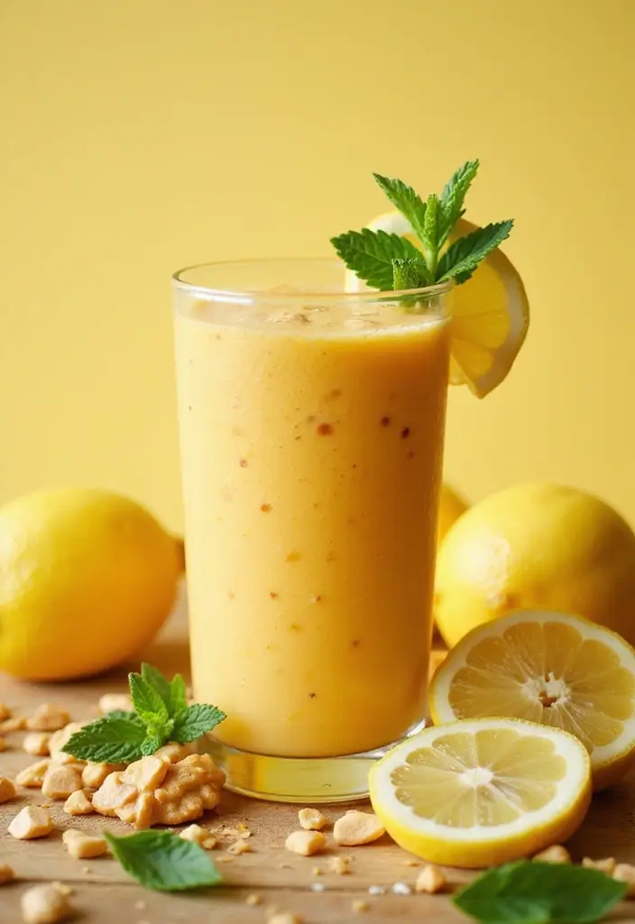 29 Peanut Butter Protein Smoothie Recipes for Post-Workout Fuel 154 29 Peanut Butter Protein Smoothie Recipes for Post-Workout Fuel - 24. Peanut Butter Lemonade Smoothie
