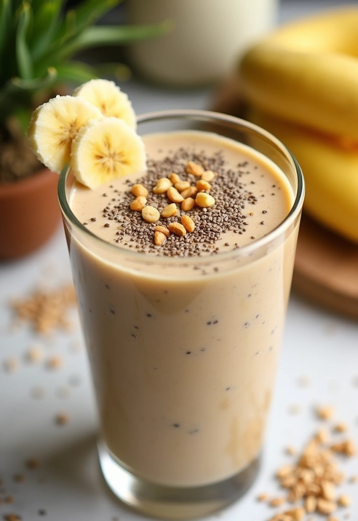 29 Peanut Butter Protein Smoothie Recipes for Post-Workout Fuel 180 29 Peanut Butter Protein Smoothie Recipes for Post-Workout Fuel - 28. Peanut Butter Chia Pudding Smoothie