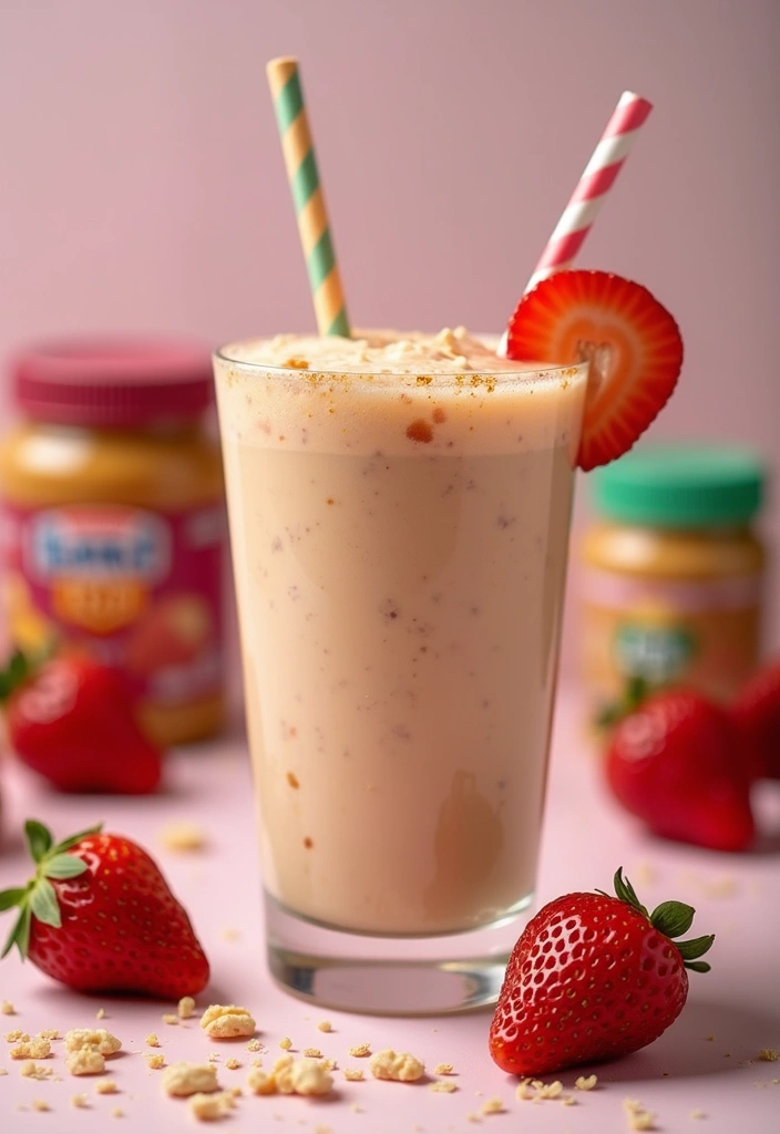 29 Peanut Butter Protein Smoothie Recipes for Post-Workout Fuel 50 29 Peanut Butter Protein Smoothie Recipes for Post-Workout Fuel - 8. Peanut Butter and Jelly Smoothie