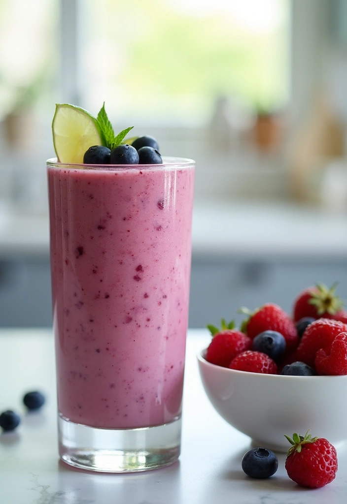 29 Smoothie Recipes with Coconut Water for Hydration and Energy 6 29 Smoothie Recipes with Coconut Water for Hydration and Energy - 2. Berry Coconut Bliss