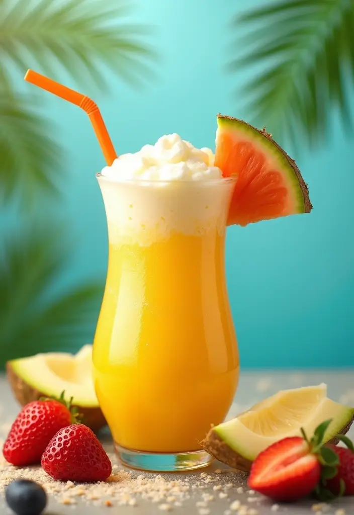 29 Smoothie Recipes with Coconut Water for Hydration and Energy 163 29 Smoothie Recipes with Coconut Water for Hydration and Energy - 25. Coconut Water Tropical Fiesta