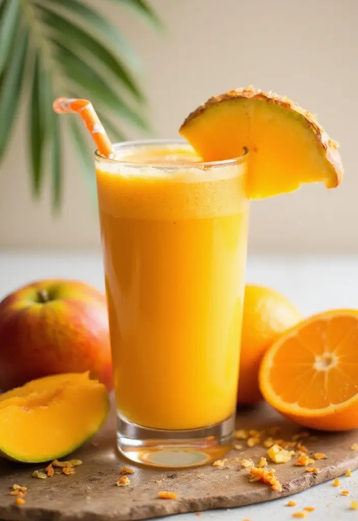 29 Smoothie Recipes with Coconut Water for Hydration and Energy 20 29 Smoothie Recipes with Coconut Water for Hydration and Energy - 4. Mango Coconut Sunrise