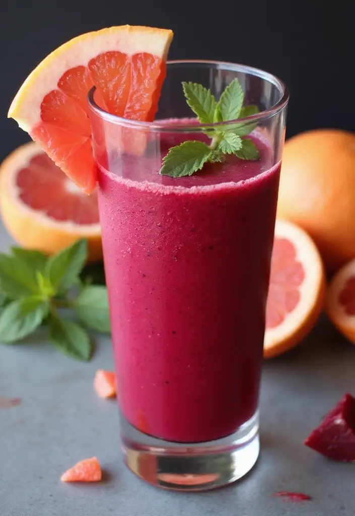 30+ Beet Juice Smoothie Recipes for Detox and Energy 105 30+ Beet Juice Smoothie Recipes for Detox and Energy - 17. Beet and Grapefruit Zing