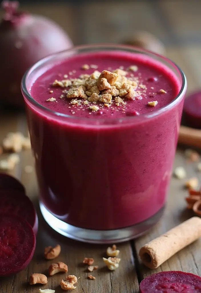 30+ Beet Juice Smoothie Recipes for Detox and Energy 140 30+ Beet Juice Smoothie Recipes for Detox and Energy - 22. Beet and Nutmeg Smoothie
