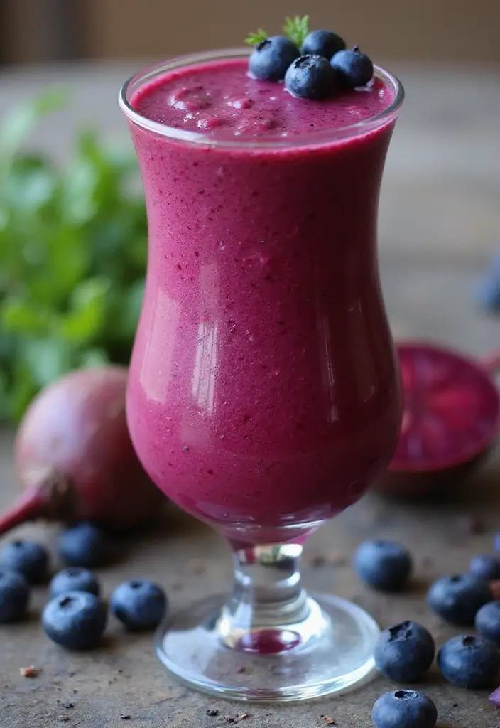 30+ Beet Juice Smoothie Recipes for Detox and Energy 175 30+ Beet Juice Smoothie Recipes for Detox and Energy - 27. Beet and Blueberry Smoothie