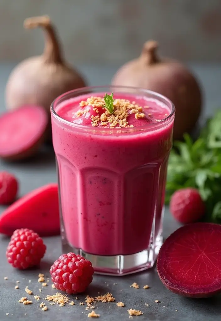 30+ Beet Juice Smoothie Recipes for Detox and Energy 194 30+ Beet Juice Smoothie Recipes for Detox and Energy - 30. Beet and Honeydew Smoothie