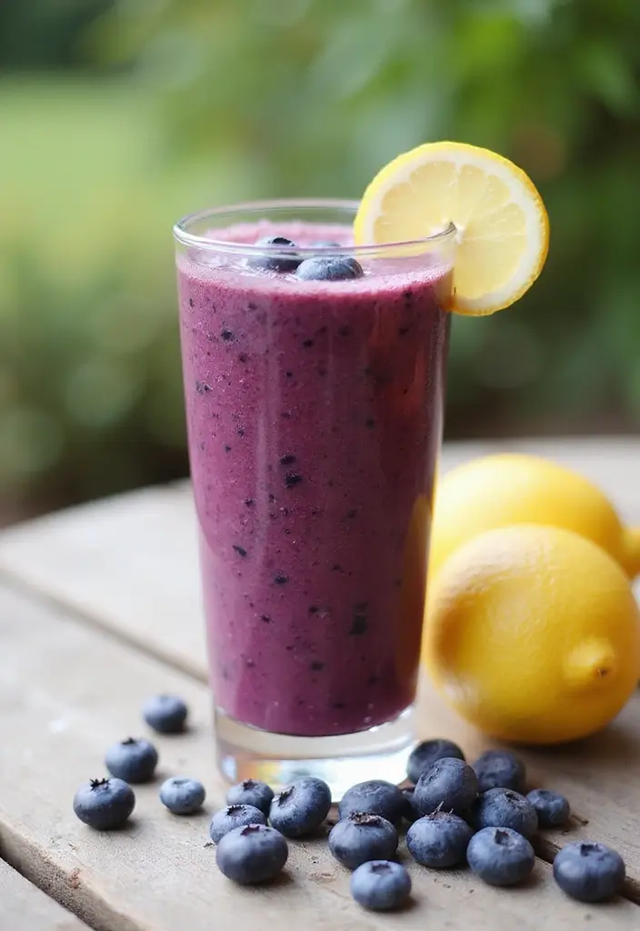 30+ Best Blueberry Smoothie Recipes for Any Time of Day 78 30+ Best Blueberry Smoothie Recipes for Any Time of Day - 12. Blueberry Lemon Smoothie