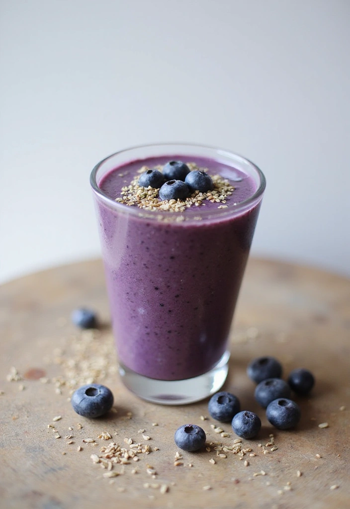 30+ Best Blueberry Smoothie Recipes for Any Time of Day 140 30+ Best Blueberry Smoothie Recipes for Any Time of Day - 22. Blueberry Hemp Seed Smoothie