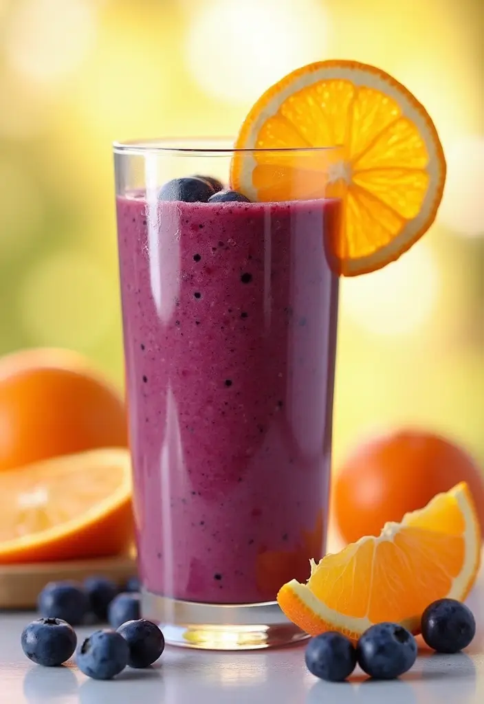 30+ Best Blueberry Smoothie Recipes for Any Time of Day 147 30+ Best Blueberry Smoothie Recipes for Any Time of Day - 23. Blueberry Citrus Smoothie