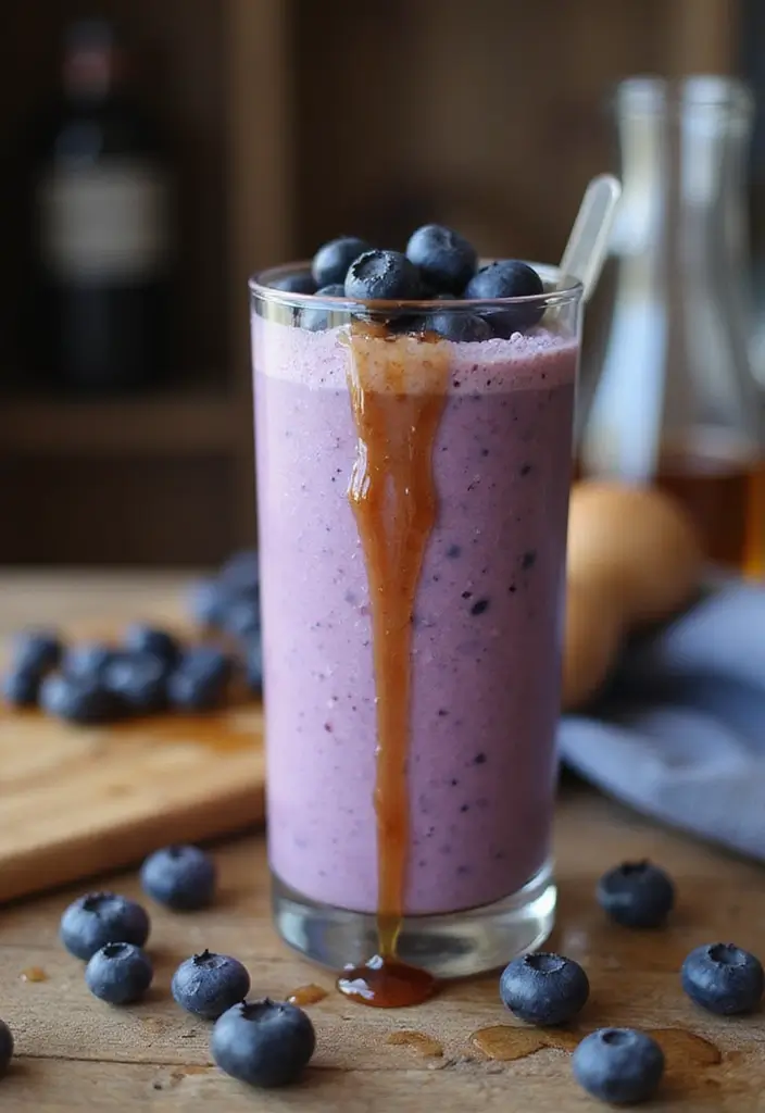 30+ Best Blueberry Smoothie Recipes for Any Time of Day 182 30+ Best Blueberry Smoothie Recipes for Any Time of Day - 28. Blueberry Maple Smoothie