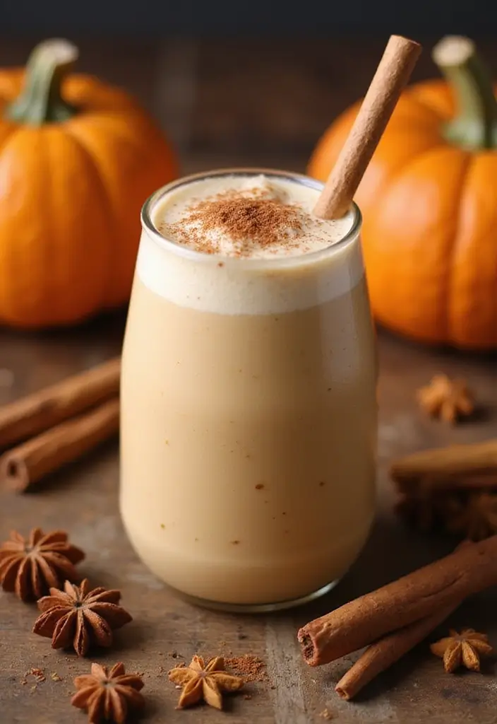30+ Diet Smoothie Recipes for Fat Burning and Healthy Weight Loss - 16. Pumpkin Spice Smoothie