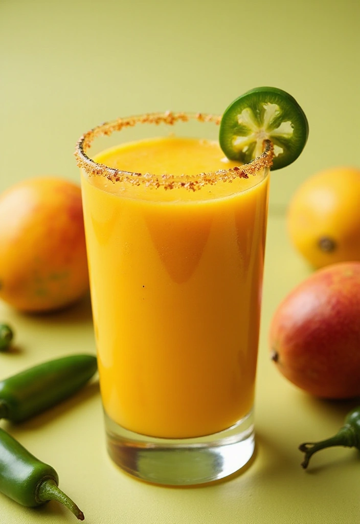 30+ Diet Smoothie Recipes for Fat Burning and Healthy Weight Loss - 30. Spicy Mango Smoothie
