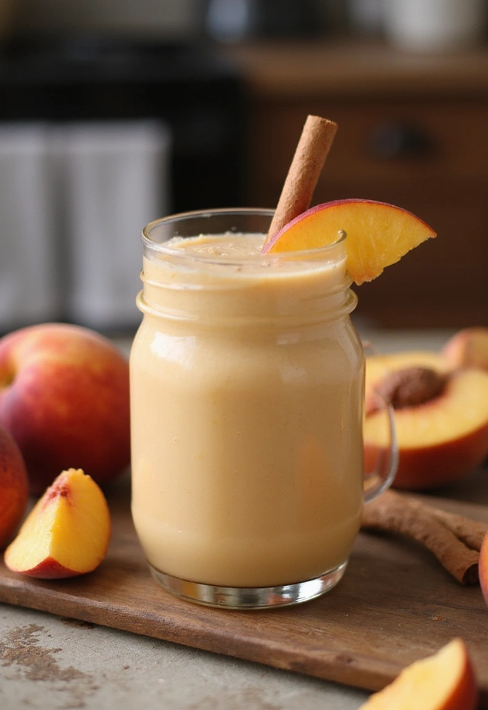 30+ Frozen Peach Smoothie Recipes Bursting with Summer Flavor 126 30+ Frozen Peach Smoothie Recipes Bursting with Summer Flavor - 20. Spiced Peach Chai Smoothie