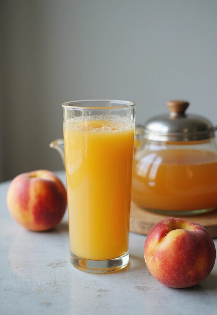 30+ Frozen Peach Smoothie Recipes Bursting with Summer Flavor 53 30+ Frozen Peach Smoothie Recipes Bursting with Summer Flavor - 9. Peachy Green Tea Smoothie