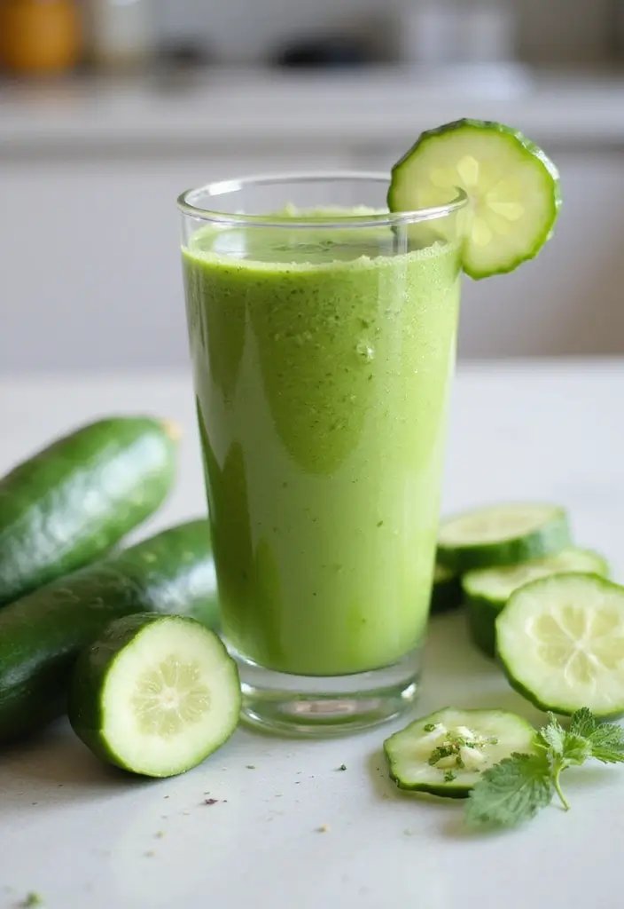 30+ Green Smoothie Recipes for a Healthy Breakfast Every Day 75 30+ Green Smoothie Recipes for a Healthy Breakfast Every Day - 13. Cucumber Green Smoothie