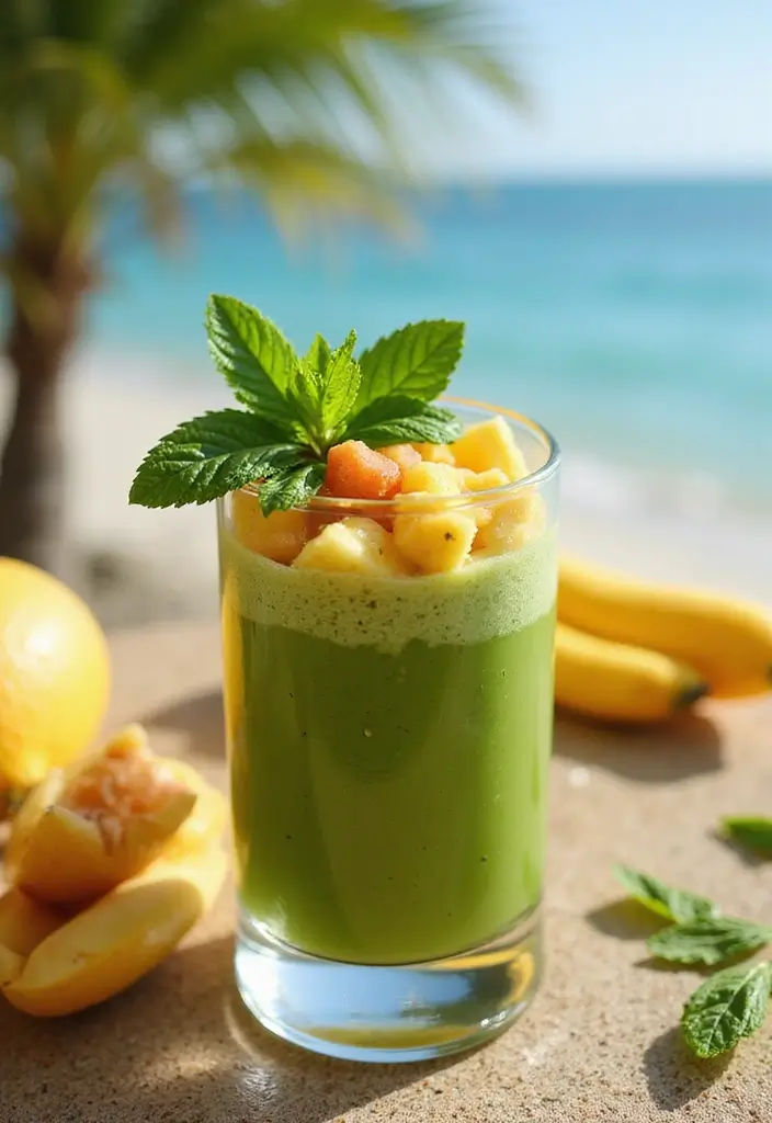 30+ Green Smoothie Recipes for a Healthy Breakfast Every Day 8 30+ Green Smoothie Recipes for a Healthy Breakfast Every Day - 2. Tropical Green Smoothie
