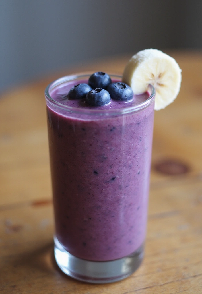 30+ Green Smoothie Recipes for a Healthy Breakfast Every Day 25 30+ Green Smoothie Recipes for a Healthy Breakfast Every Day - 5. Blueberry Spinach Smoothie