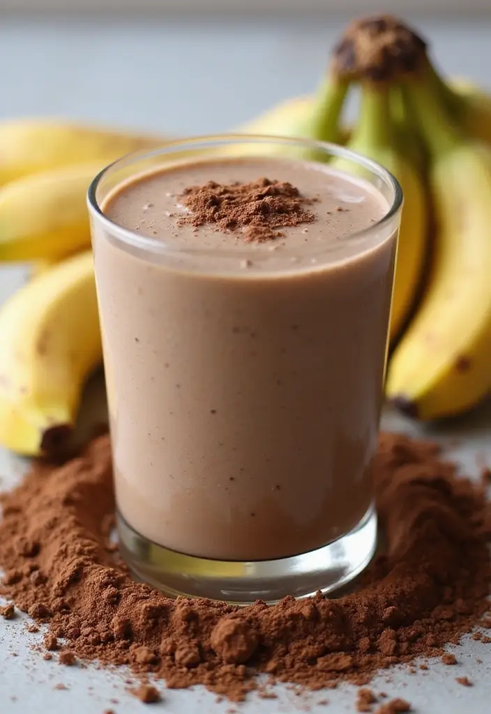 30+ Healthy Dinner Smoothie Recipes That Keep You Full and Satisfied 100 30+ Healthy Dinner Smoothie Recipes That Keep You Full and Satisfied - 16. Cacao & Banana Smoothie