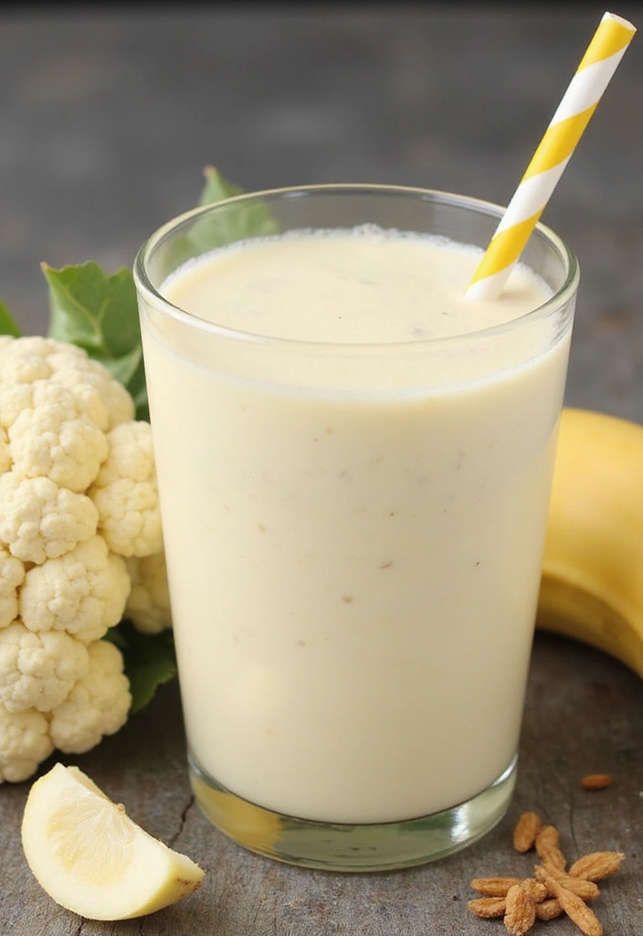 30+ Healthy Dinner Smoothie Recipes That Keep You Full and Satisfied 105 30+ Healthy Dinner Smoothie Recipes That Keep You Full and Satisfied - 17. Creamy Cauliflower Smoothie