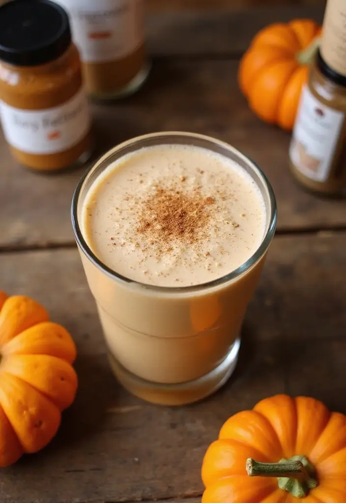 30+ Healthy Dinner Smoothie Recipes That Keep You Full and Satisfied 117 30+ Healthy Dinner Smoothie Recipes That Keep You Full and Satisfied - 19. Pumpkin Spice Smoothie