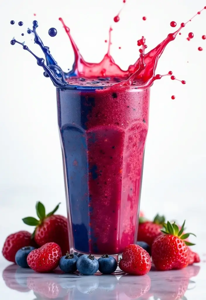 30+ Healthy Dinner Smoothie Recipes That Keep You Full and Satisfied 8 30+ Healthy Dinner Smoothie Recipes That Keep You Full and Satisfied - 2. Berry Blast Smoothie