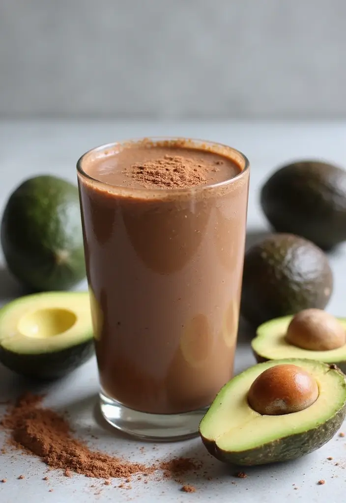 30+ Healthy Dinner Smoothie Recipes That Keep You Full and Satisfied 124 30+ Healthy Dinner Smoothie Recipes That Keep You Full and Satisfied - 20. Chocolate Avocado Smoothie
