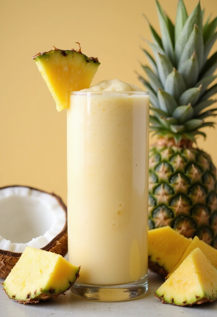 30+ Healthy Dinner Smoothie Recipes That Keep You Full and Satisfied 138 30+ Healthy Dinner Smoothie Recipes That Keep You Full and Satisfied - 22. Pina Colada Smoothie
