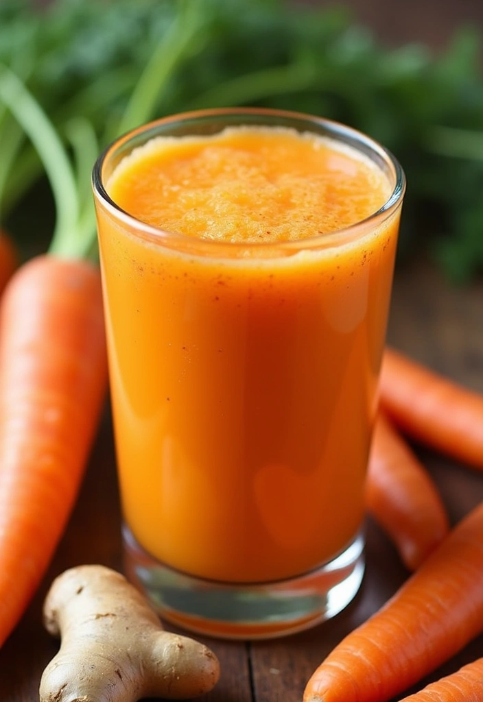 30+ Healthy Dinner Smoothie Recipes That Keep You Full and Satisfied 162 30+ Healthy Dinner Smoothie Recipes That Keep You Full and Satisfied - 26. Carrot Ginger Smoothie