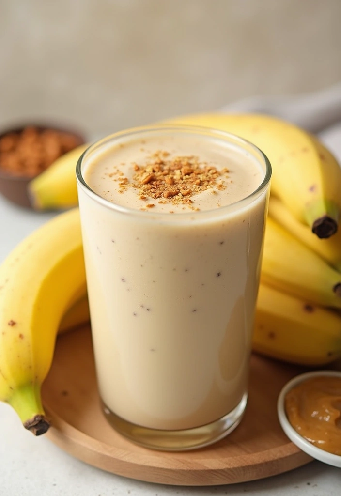 30+ Healthy Dinner Smoothie Recipes That Keep You Full and Satisfied 174 30+ Healthy Dinner Smoothie Recipes That Keep You Full and Satisfied - 28. Nutty Banana Smoothie