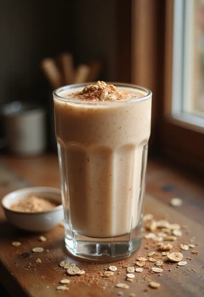 30+ Ice Cream Smoothie Recipes That Are Surprisingly Healthy 60 30+ Ice Cream Smoothie Recipes That Are Surprisingly Healthy - 10. Cinnamon Roll Smoothie